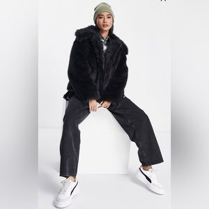 Black Faux Fur Jacket